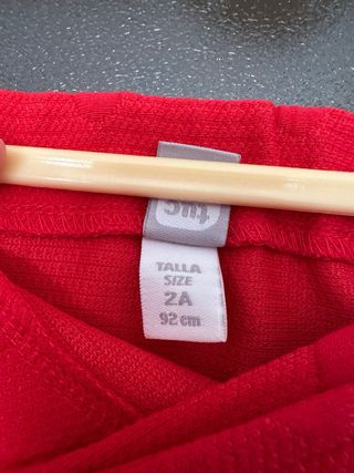 Falda Tuc Tuc roja 24M