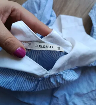 Blusa Pull&Bear rayas azul y blanco