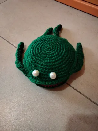 Rana all'uncinetto verde
