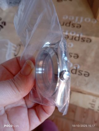 Carcasa de reloj plateada