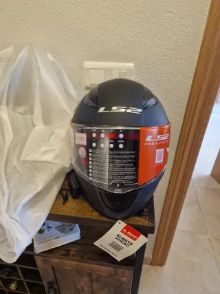 Casco Moto LS2 Talla S Negro