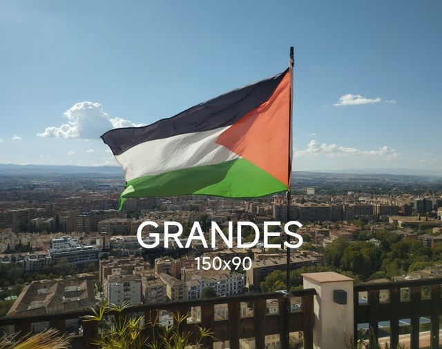 2 Banderas de Palestina 150x90 Nuevas y grandes