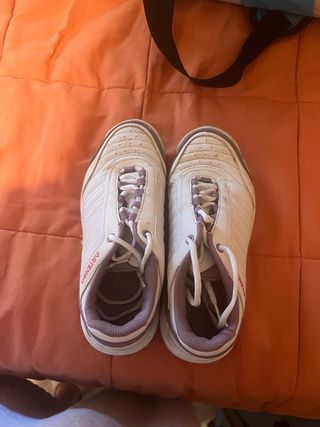 Zapatillas de pádel Artengo blancas y moradas