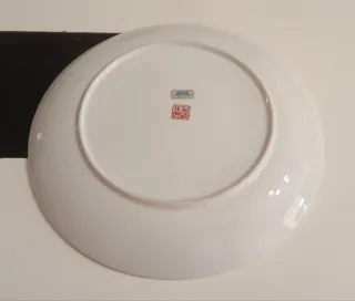 PLATO GRANDE DECORATIVO DE PORCELANA JAPONESA, KIN