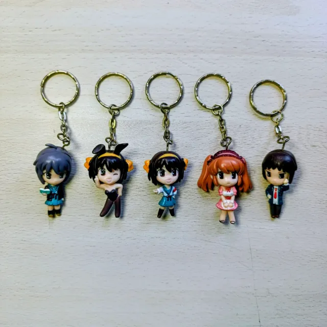 Pack 5 Llaveros Suzumiya Haruhi no Yuutsu