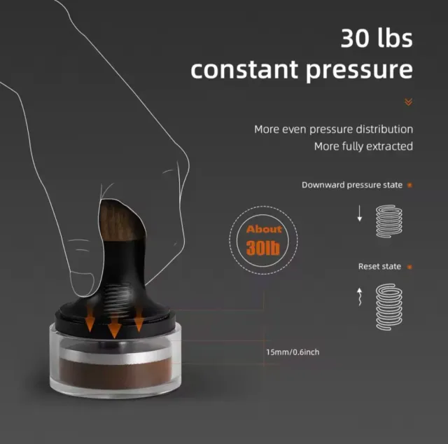 Prensador o tamper de café.