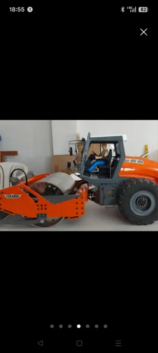 Máquina Apisonadora RC 1/14 Nueva a estrenar