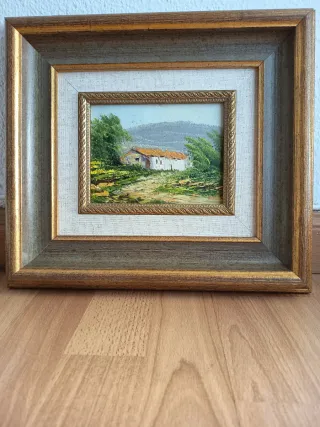 Lote 4 cuadros al óleo