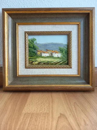 Lote 4 cuadros al óleo