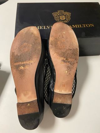 Manoletinas Melvin & Hamilton Negras Talla 38