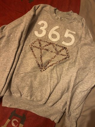 Sudadera 365 Diamond Gris Personalizada