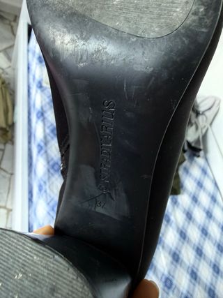 Stivali neri tacco quadrato Stradivarius 37