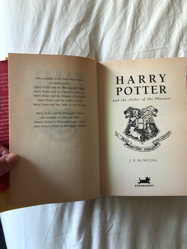 Harry Potter and the order of Phoenix