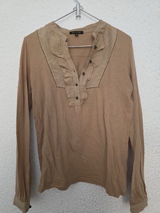 Camiseta Massimo Dutti Beige Talla S
