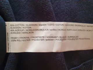 Chaqueta bomber Mango Azul Marino Talla L