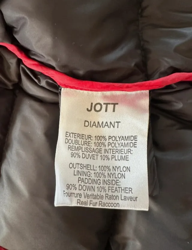 Cazadora Jott Mujer Pluma Negra Nueva