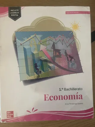 Libro economía 1 de Bachillerato.