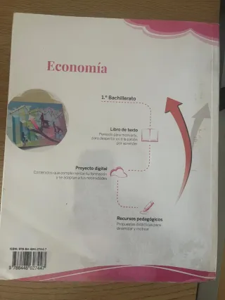 Libro economía 1 de Bachillerato.