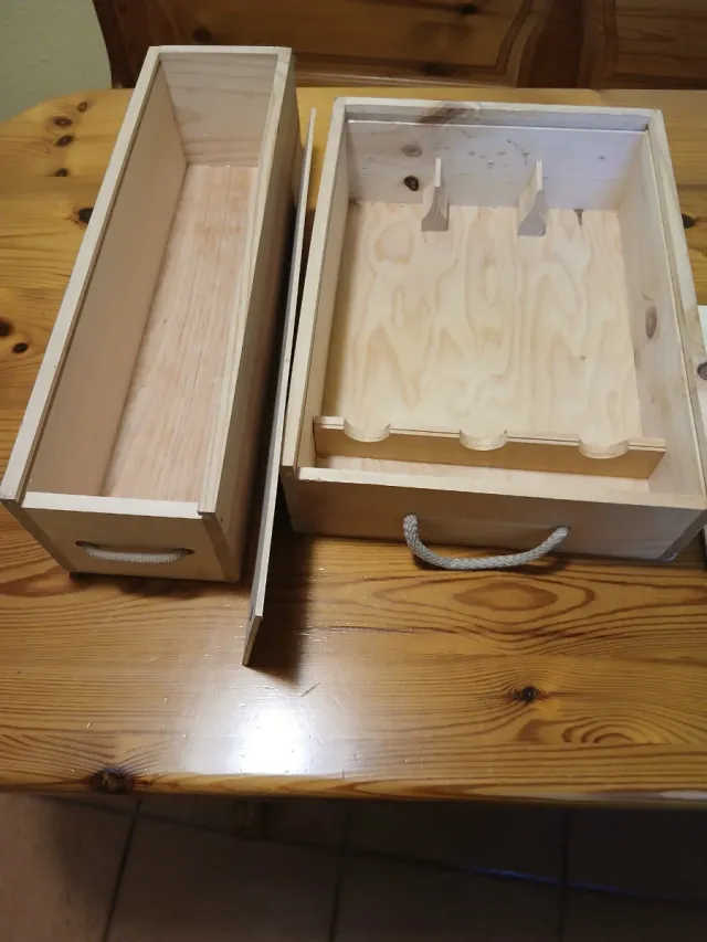 Cajas de madera para vino