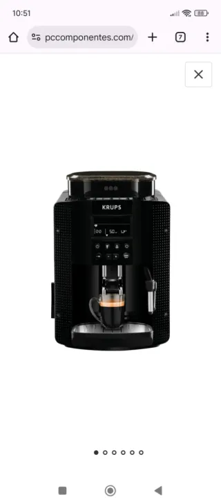 Cafetera Krups Automática Negra