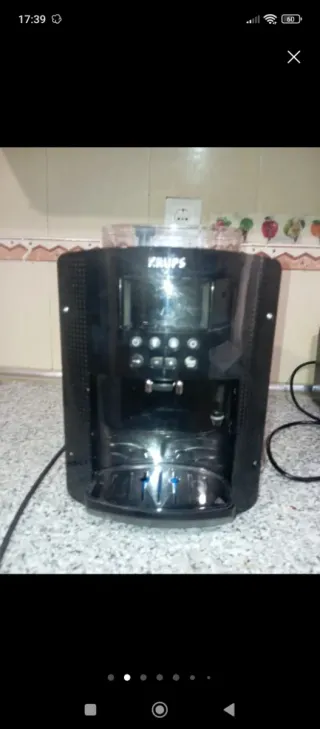 Cafetera Krups Automática Negra