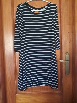 Vestido elástico rayas