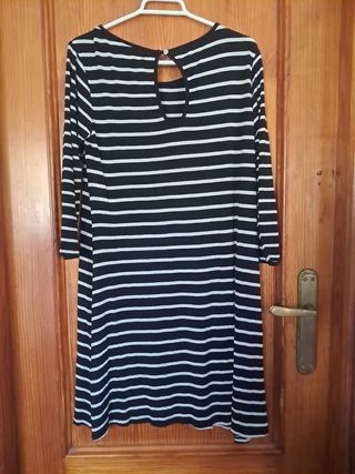 Vestido elástico rayas