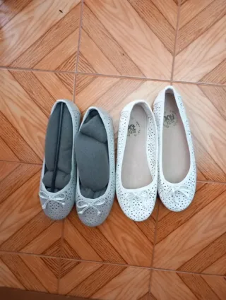 Bailarinas Xti Kids Blancas y gris