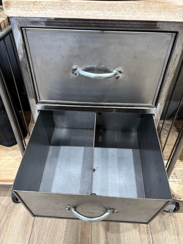 Cajoneras Metálicas y Madera Estilo Industrial