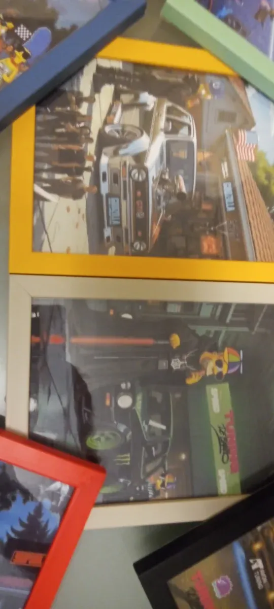 Quadretti Simpson con auto