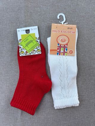 Calcetines Condor bebé talla 1 (rojo y azul)