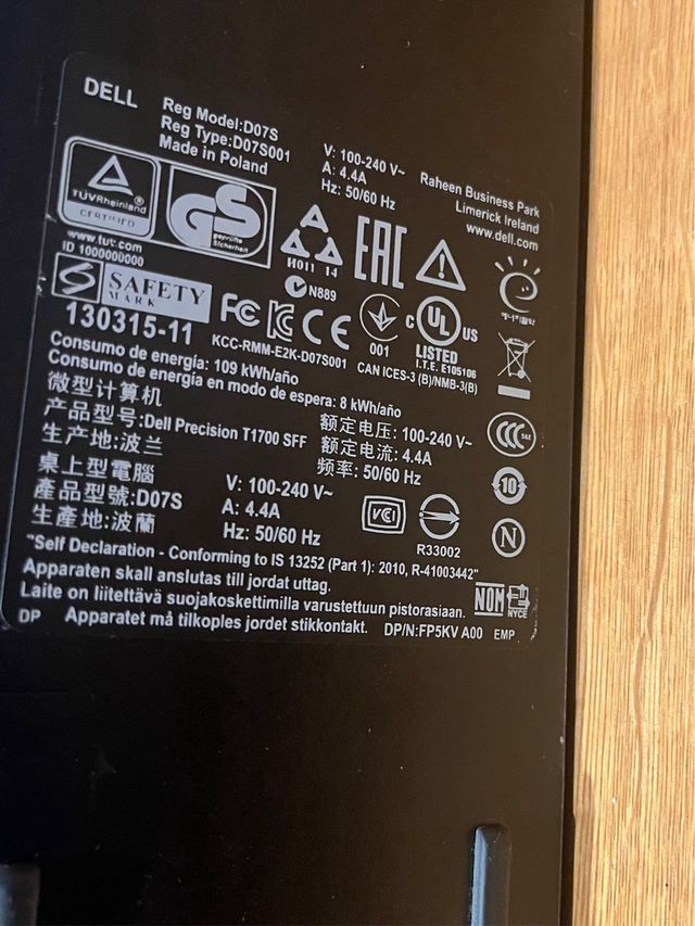 Workstation Dell Precision T1700 SFF Xeon W10