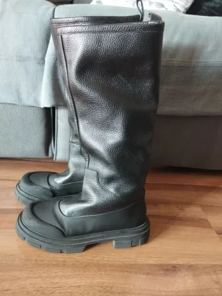 Botas altas Zara negras