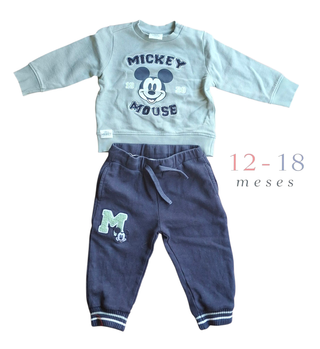Conjunto Camisola + Calças Azul Zippy 12-18 meses