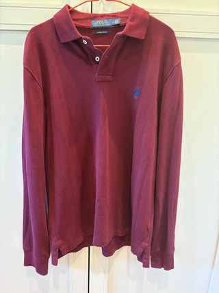 Polo Ralph Lauren Manga Larga Talla M Burdeos