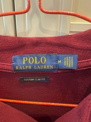 Polo Ralph Lauren Manga Larga Talla M Burdeos