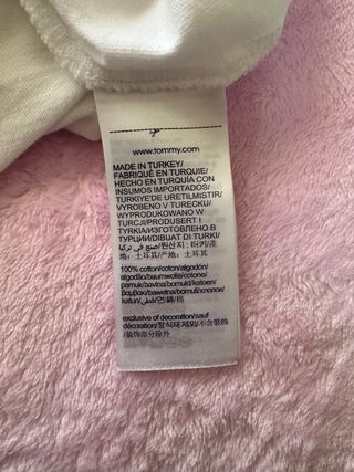 Camiseta Tommy Hilfiger Blanca Talla S