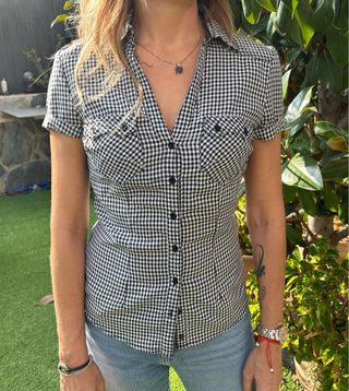 Camisa cuadros Bershka