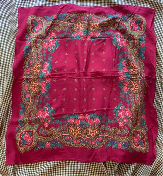 Pañuelo Baturra Floral Rojo