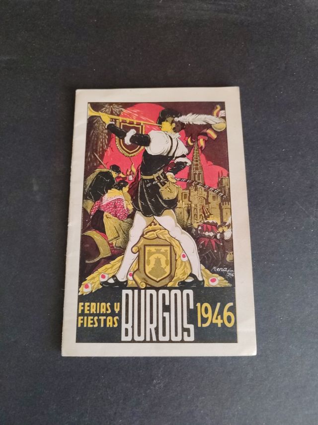 Programa Fiestas Burgos 1946 Antiguo