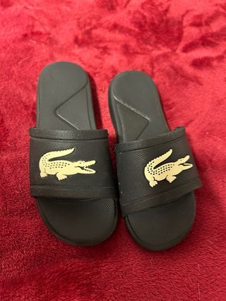 Chanclas Lacoste Negras
