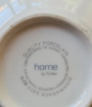 Taza Tchibo Navidad Pájaros Blanca
