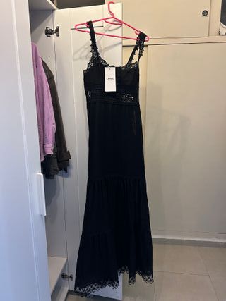 Vestido Charo Ruiz Ibiza Negro Encaje