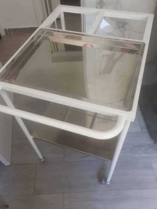 Carrito auxiliar Inox con ruedas