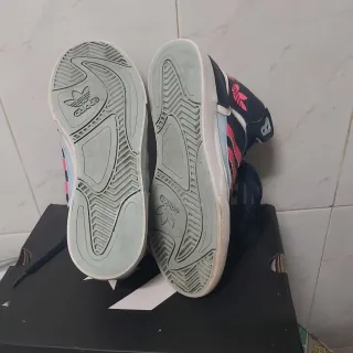 Zapatillas Adidas T38 2/3 Azul y Rosa