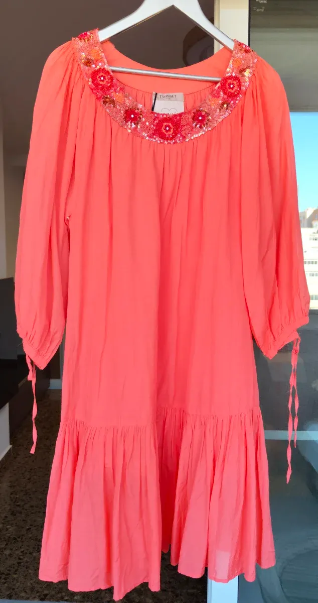 Vestido Twinset coral