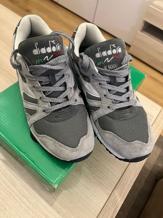 Diadora N9000 Gris/Blanco