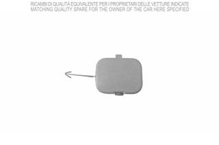 Tapa Gancho Remolque Paragolpes Trasero Imprimado para Fiat PANDA 2003
