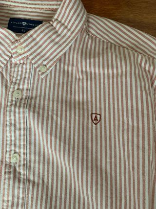 Camisa Alvaro Moreno T. 40 Rayas Rosas y Blancas