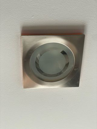 4 lampade, faretti, soffitto da incasso, acciaio inossidabile